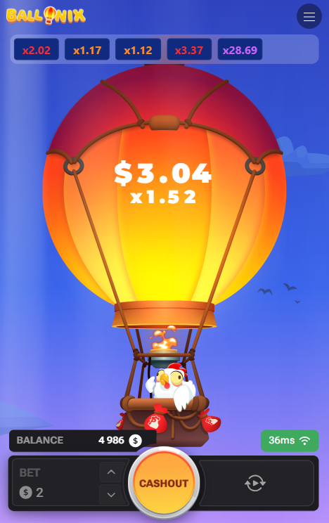 BalloniX crash gioco